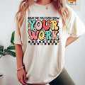 Funny Math Teacher Bruh Did You Even Show Your Work - Adult & Kids T-Shirts, Sweatshirts & Hoodies apparel design preview 1
