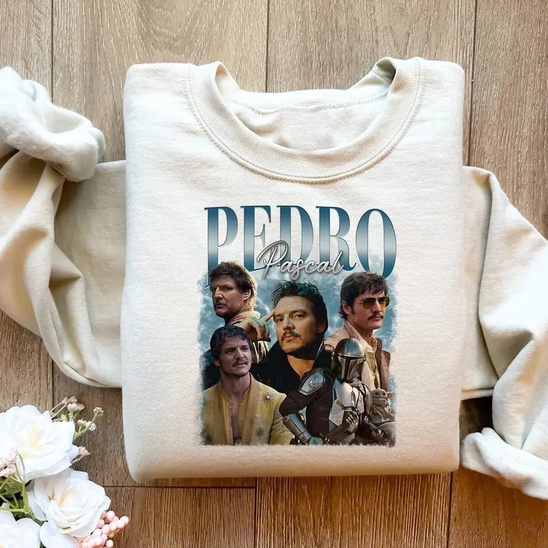 Funny Pedro Pascall Retro Pedroo Fans 90s Tv Friends - Adult & Kids T-Shirts, Sweatshirts & Hoodies apparel design preview 1