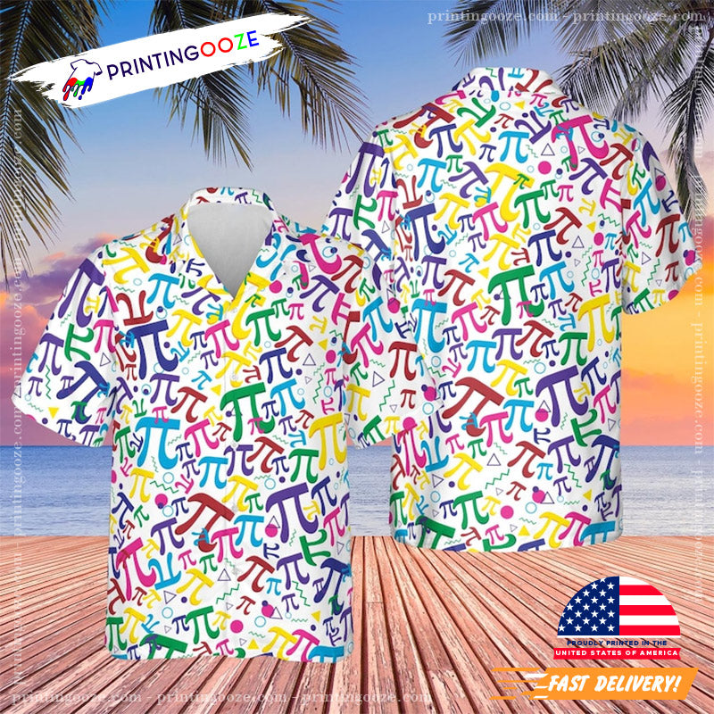 Funny Pi Day Hawaiian - Adult & Kids T-Shirts, Sweatshirts & Hoodies apparel design preview 1