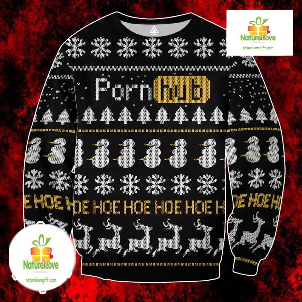 Funny Holiday Design With Snowflakes Snowman Ugly Christmas Sweater - Holiday Gift product image