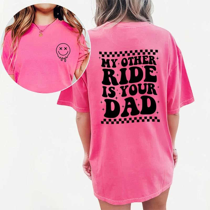 Funny Ride Humor Wife Wifey Tops Womenswear Cotton - Adult & Kids T-Shirts, Sweatshirts & Hoodies apparel design preview 1