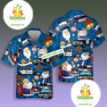 Funny Santa Police Christmas Blue Tacky Hawaiian - Adult & Kids T-Shirts, Sweatshirts & Hoodies apparel design preview 1