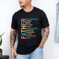 Funny Father Hardworking Wise Strong Brave Dad - Adult & Kids T-Shirts, Sweatshirts & Hoodies apparel design preview 1