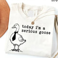 Funny Today I'M Serious Goose Silly - Adult & Kids T-Shirts, Sweatshirts & Hoodies apparel design preview 1