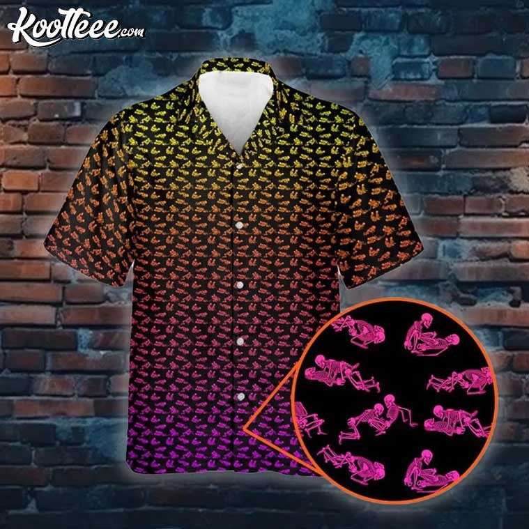 Funny Skeleton Couple Endless Love Hawaiian - Adult & Kids T-Shirts, Sweatshirts & Hoodies apparel design preview 1