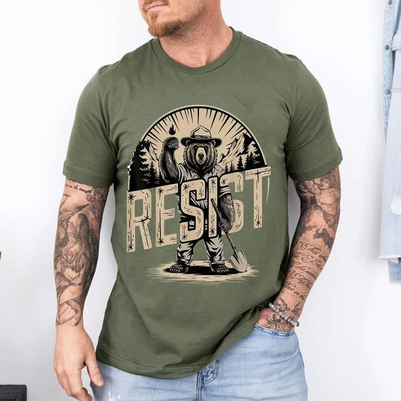 Funny Resist National Park Cotton Short Sleeve Size S - Adult & Kids T-Shirts, Sweatshirts & Hoodies apparel design preview 1