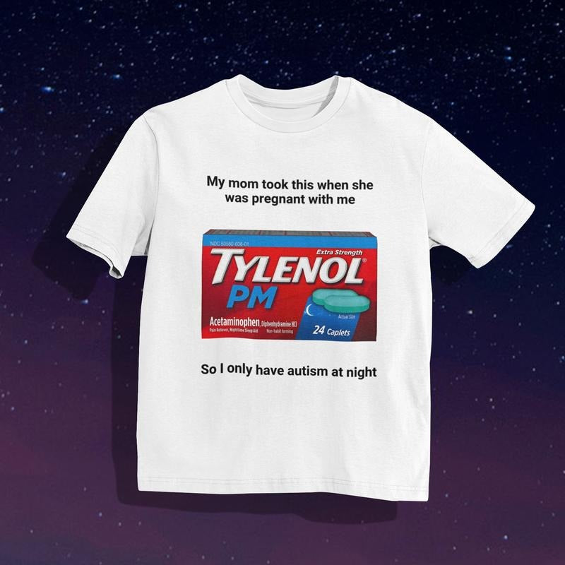 Funny Tylenl Dr. Trump Parody Epsteinaminophen - Adult & Kids T-Shirts, Sweatshirts & Hoodies apparel design preview 1