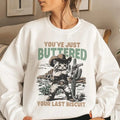 Funny Western Retro Cat Cowboy Last Biscuit Country - Adult & Kids T-Shirts, Sweatshirts & Hoodies apparel design preview 1