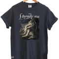 Funny Wolf Literally Me Vintage Meme Grunge Mental - Adult & Kids T-Shirts, Sweatshirts & Hoodies apparel design preview 1