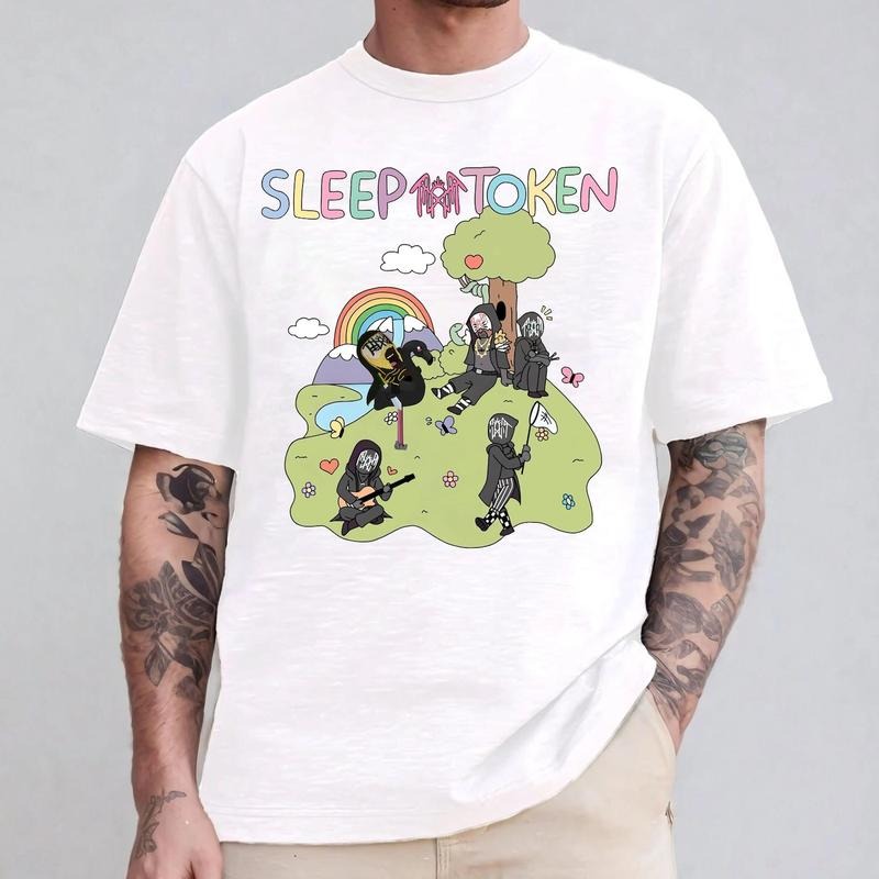 Funny Meme Sleep Token Flamingo Band Even Arcadia - Adult & Kids T-Shirts, Sweatshirts & Hoodies apparel design preview 1