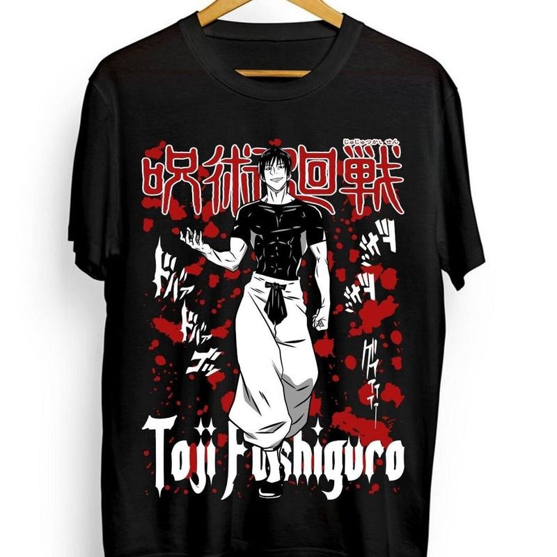 Fushiguro Toji Jujutsu Kaisen Anime Horror Manga - Adult & Kids T-Shirts, Sweatshirts & Hoodies apparel design preview 1