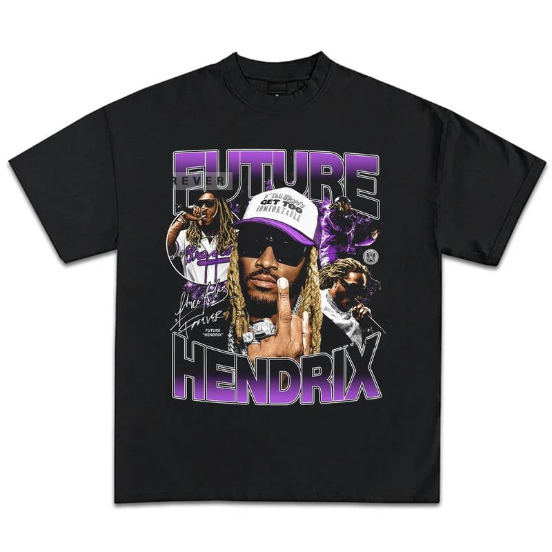 Future Hendrix Rapper 90s Vintage Bootleg Rap Hip Hop - Adult & Kids T-Shirts, Sweatshirts & Hoodies apparel design preview 1