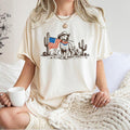 G0lden Retriever 4th July Western American Flag Dog - Adult & Kids T-Shirts, Sweatshirts & Hoodies apparel design preview 1