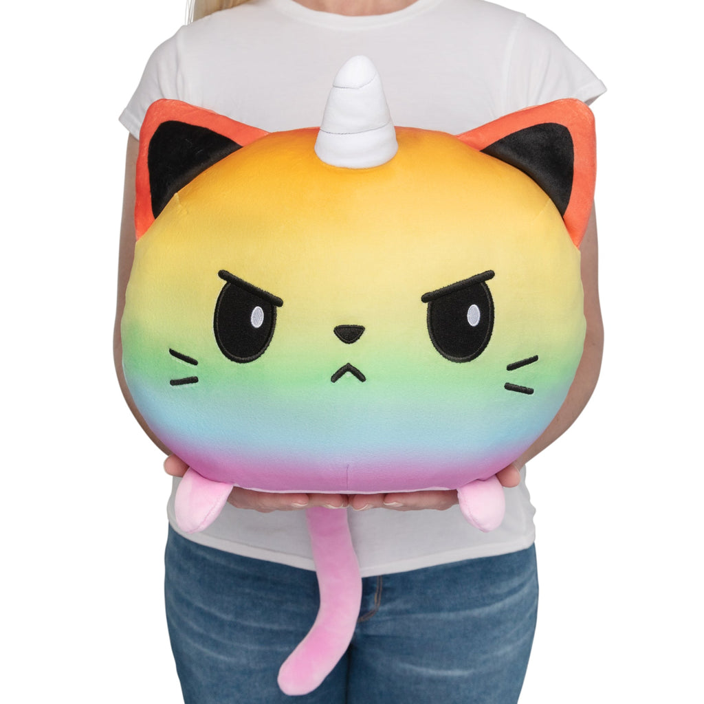 TeeTurtle Giant Moody Kittencorn Plushie - Adult & Kids T-Shirts, Sweatshirts & Hoodies apparel design preview 1