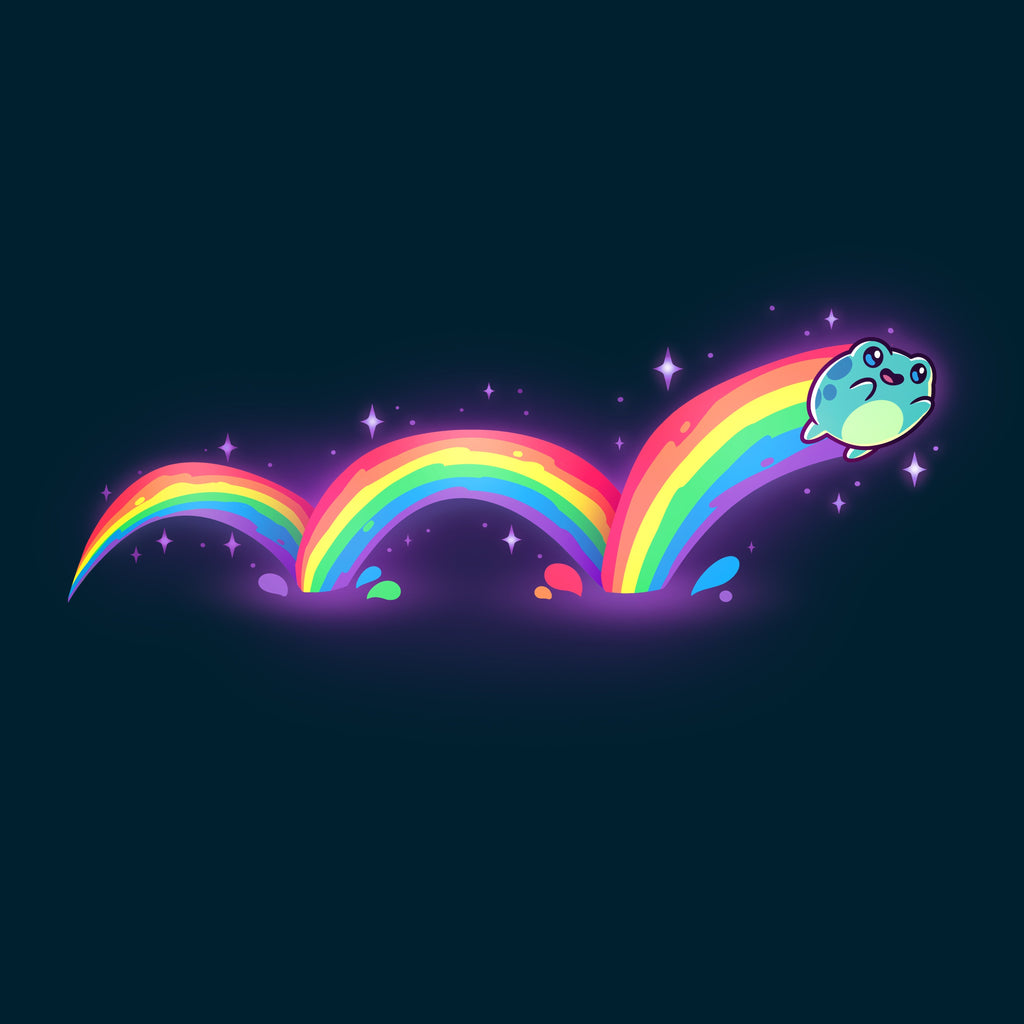 Frolicking Frog - Adult & Kids T-Shirts, Sweatshirts & Hoodies apparel design preview 1