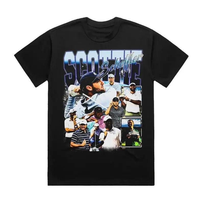 GILDAN Bootleg Vintage 90s Scottie Scheffler Classic - Adult & Kids T-Shirts, Sweatshirts & Hoodies apparel design preview 1
