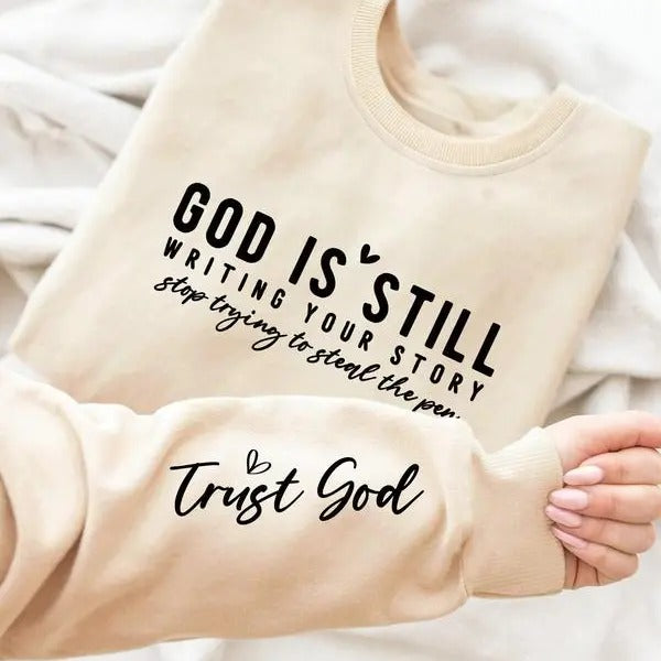 GOD Is Still Trust Letter Print Drop Clothes Daily - Adult & Kids T-Shirts, Sweatshirts & Hoodies apparel design preview 1