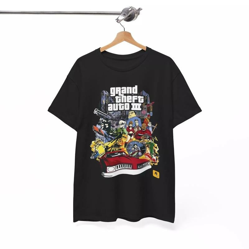 GRAND THEFT AUTO 3 SAN ANDREAS GTA 6 VICE CITY - Adult & Kids T-Shirts, Sweatshirts & Hoodies apparel design preview 1