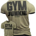 GYMISH Gym Junkie Back Funny Workout - Adult & Kids T-Shirts, Sweatshirts & Hoodies apparel design preview 1