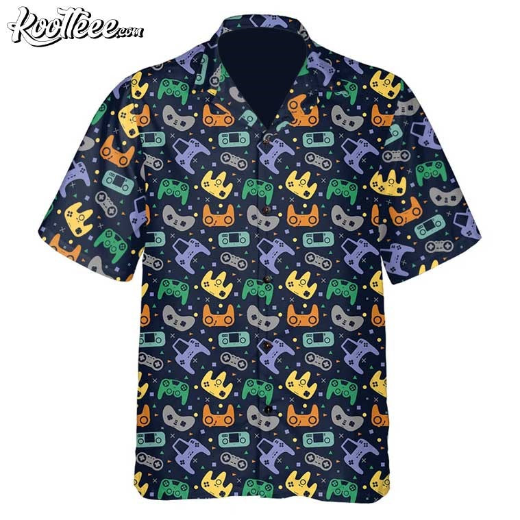 Game Controller Joystick Video Hawaiian - Adult & Kids T-Shirts, Sweatshirts & Hoodies apparel design preview 1