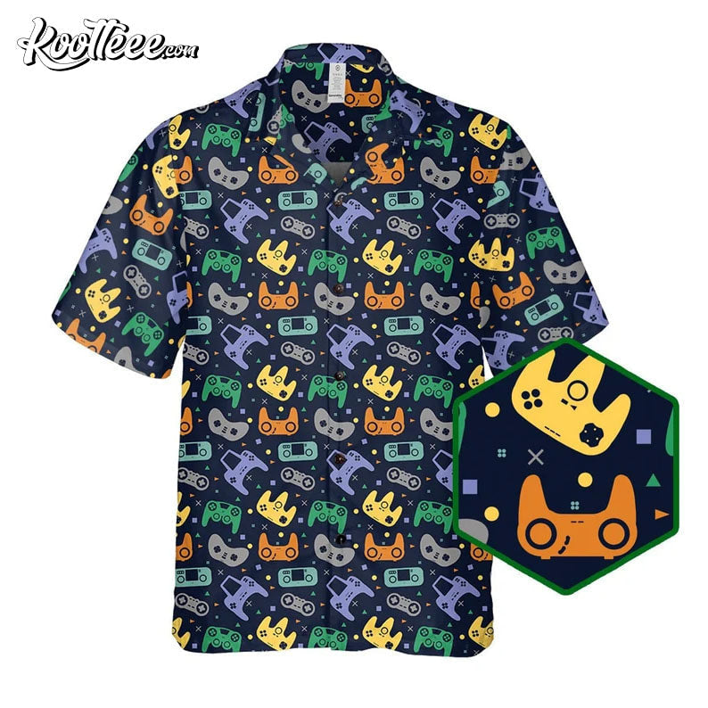 Game Controller Video Hawaiian - Adult & Kids T-Shirts, Sweatshirts & Hoodies apparel design preview 1