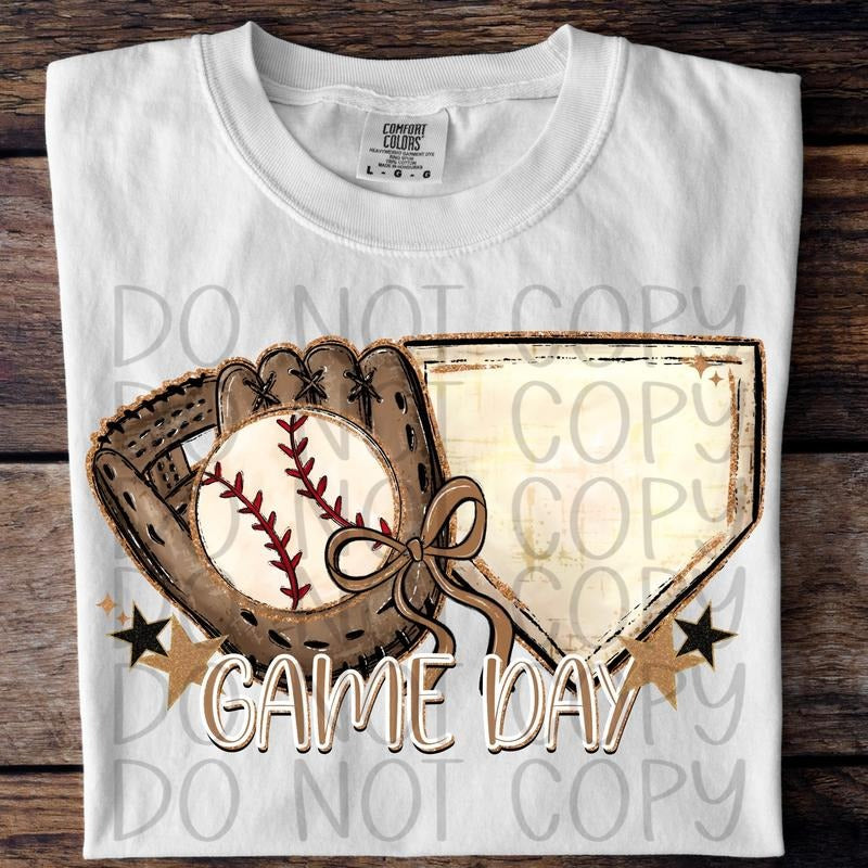 Game Day Baseball DTF Transfers THIS IS NOT - Adult & Kids T-Shirts, Sweatshirts & Hoodies apparel design preview 1
