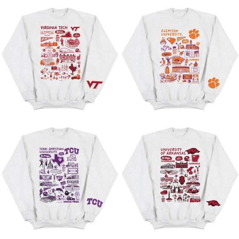 Game Day College NCAA Team Spirit Virginia Tech - Adult & Kids T-Shirts, Sweatshirts & Hoodies apparel design preview 1