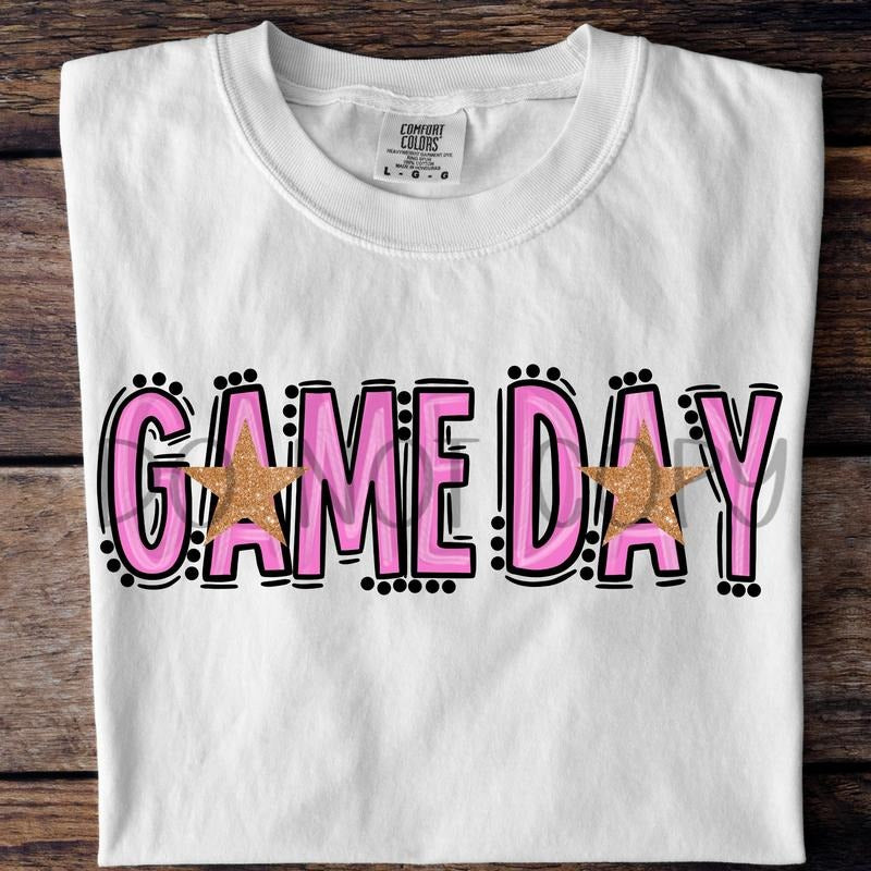 Game Day Pink DTF Transfers THIS IS NOT - Adult & Kids T-Shirts, Sweatshirts & Hoodies apparel design preview 1