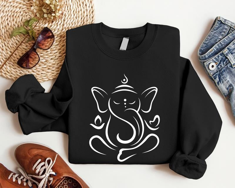 Ganesha Elephant Mandala Animal Lover Indian - Adult & Kids T-Shirts, Sweatshirts & Hoodies apparel design preview 1