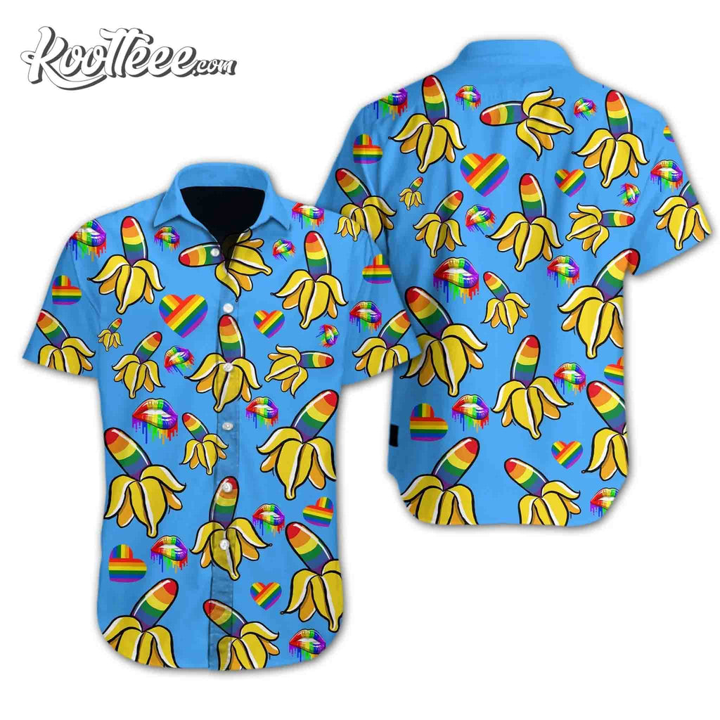 Gay Pride Gift Banana Rainbowl Hawaiian - Adult & Kids T-Shirts, Sweatshirts & Hoodies apparel design preview 1