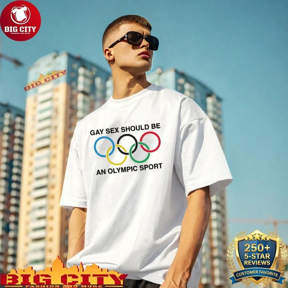 Gay Sex Should Be An olympic Sport - Adult & Kids T-Shirts, Sweatshirts & Hoodies apparel design preview 1