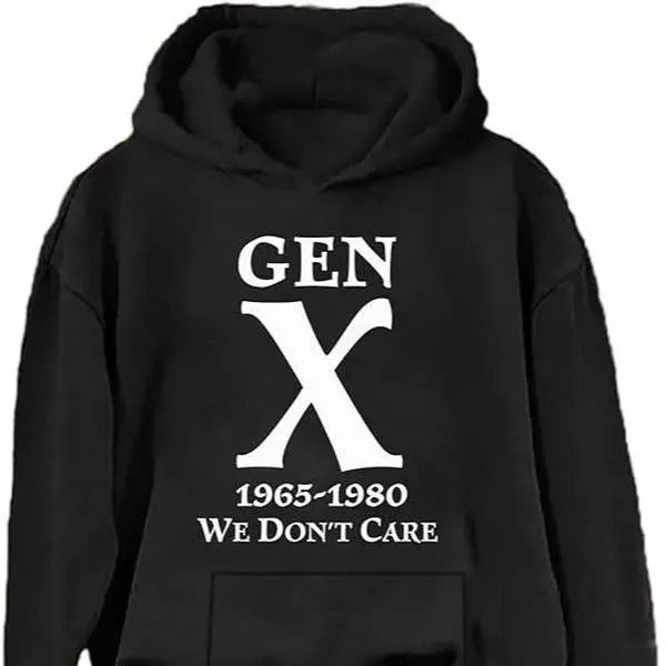 Gen X 1965 1980 We Don'T Care Casual Street Perfect - Adult & Kids T-Shirts, Sweatshirts & Hoodies apparel design preview 1