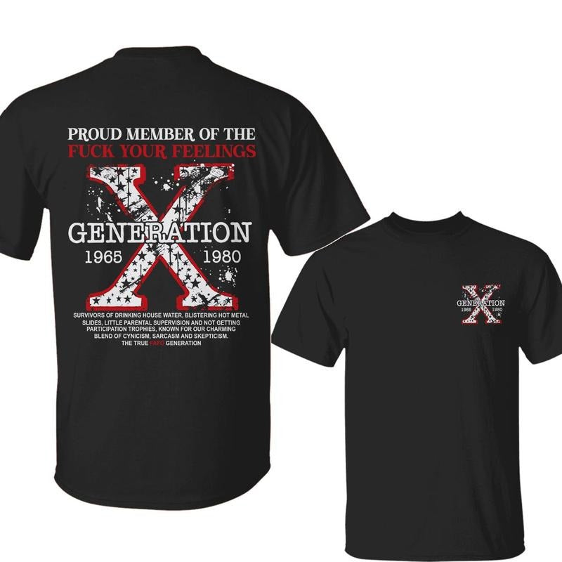 Gen X 4th July Two Side Print GenX Fafo Daily Cotton - Adult & Kids T-Shirts, Sweatshirts & Hoodies apparel design preview 1