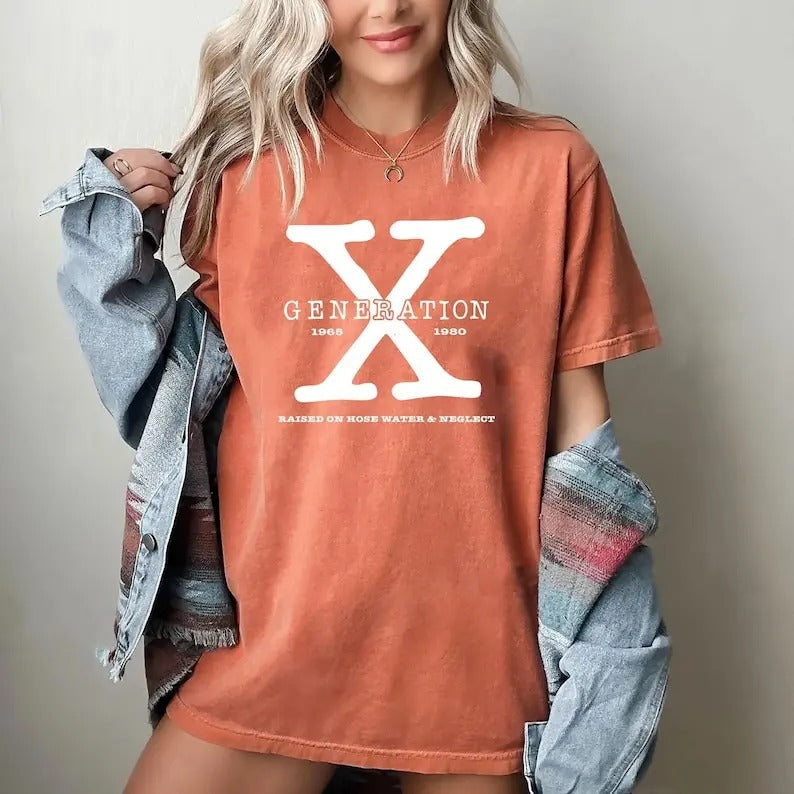 Gen X Colors Generation Raised Hose Water Neglect - Adult & Kids T-Shirts, Sweatshirts & Hoodies apparel design preview 1