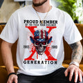 Gen X Sarcastic Proud Member Generation Skull Raised - Adult & Kids T-Shirts, Sweatshirts & Hoodies apparel design preview 1