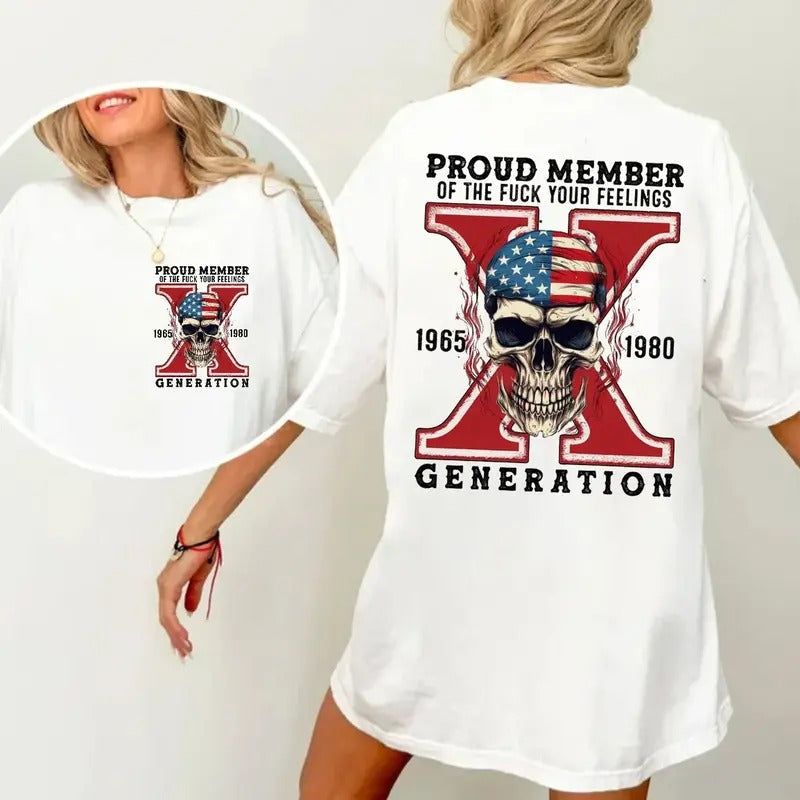 Generation X Fafo Two Side Gen Halloween Raised House - Adult & Kids T-Shirts, Sweatshirts & Hoodies apparel design preview 1