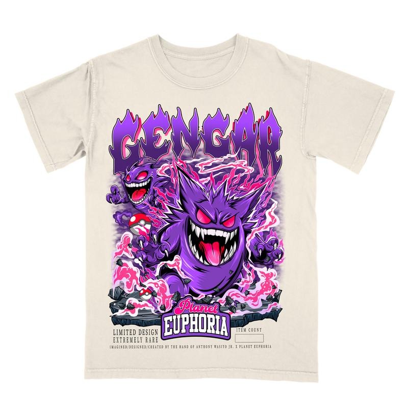 Gengar VINTAGE FAN - Adult & Kids T-Shirts, Sweatshirts & Hoodies apparel design preview 1