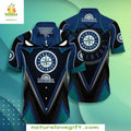 Seattle Mariners Hawaiian Geometric Wave MLB Baseball - Adult & Kids T-Shirts, Sweatshirts & Hoodies apparel design preview 1