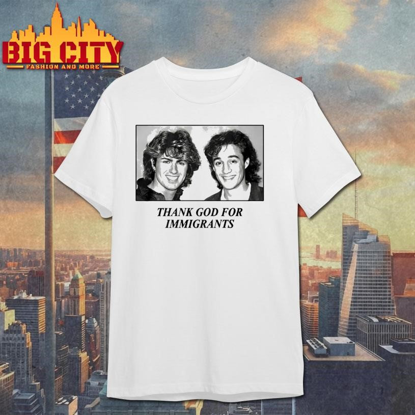 George Michael And Andrew Ridgeley Wham Thank God For - Adult & Kids T-Shirts, Sweatshirts & Hoodies apparel design preview 1