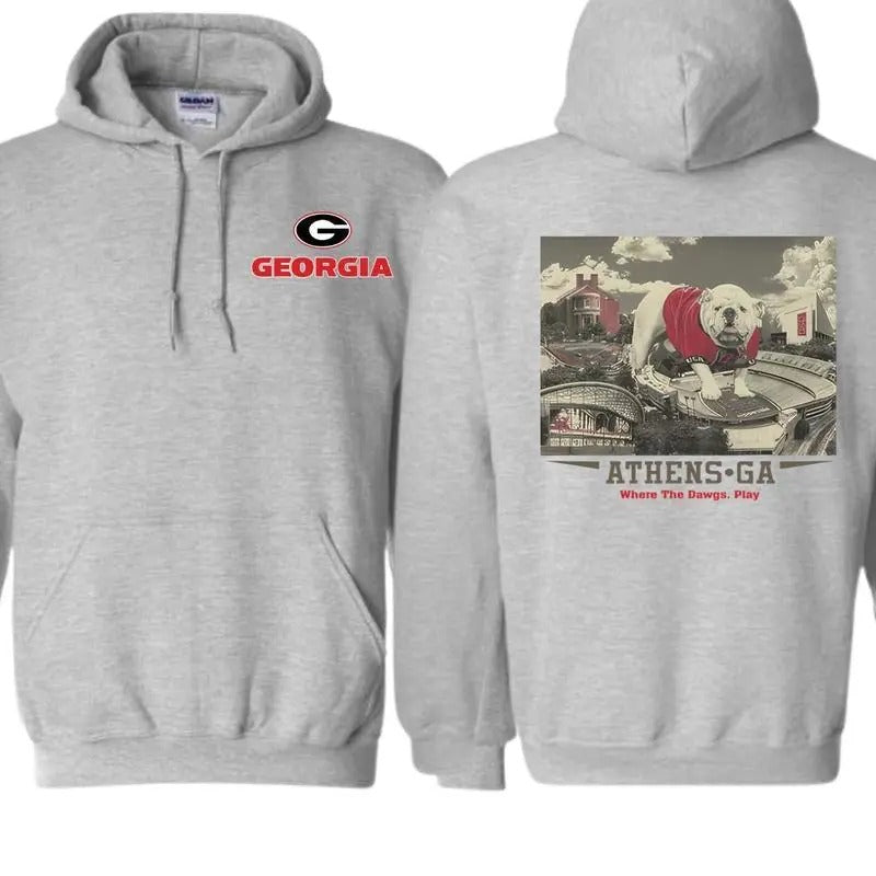 Georgia Bulldogs Athens Classic UGA Iconic Bulldog - Adult & Kids T-Shirts, Sweatshirts & Hoodies apparel design preview 1