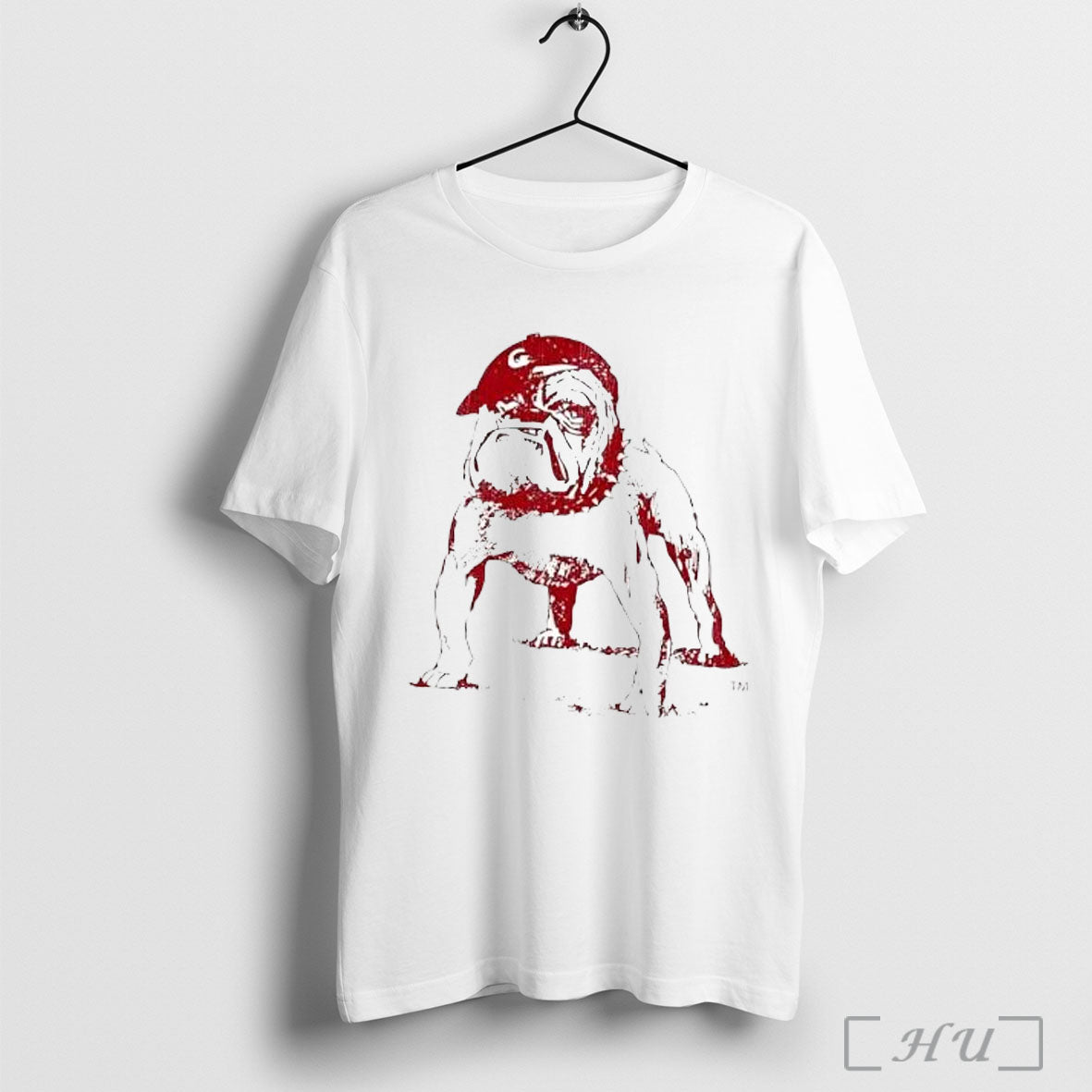 Georgia Bulldogs Vintage Mascot - Adult & Kids T-Shirts, Sweatshirts & Hoodies apparel design preview 1