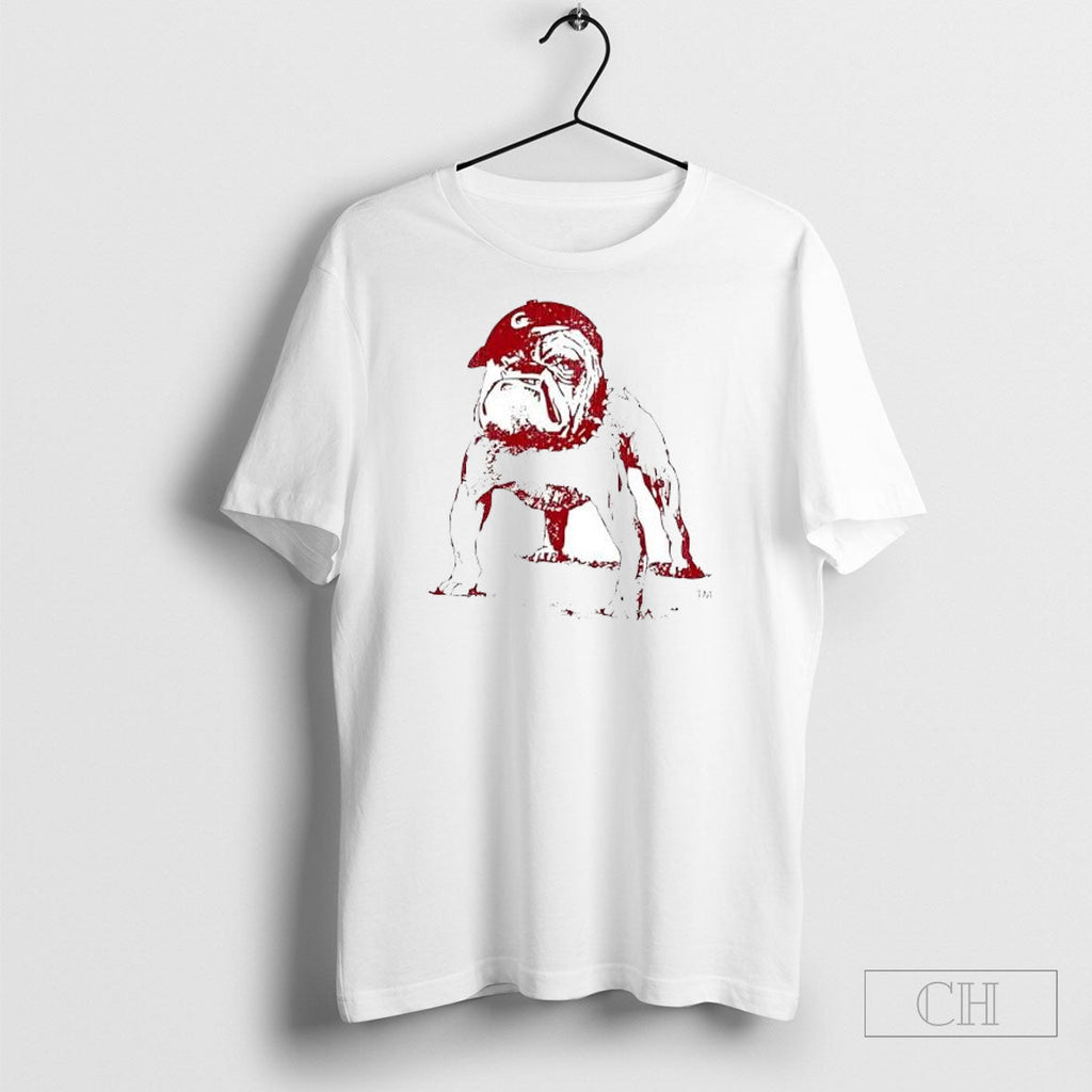 Georgia Bulldogs Vintage Mascot - Adult & Kids T-Shirts, Sweatshirts & Hoodies apparel design preview 1