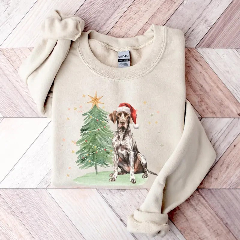 German Shorthaired Pointer Xmas Jumper Dog Lover Mama - Adult & Kids T-Shirts, Sweatshirts & Hoodies apparel design preview 1