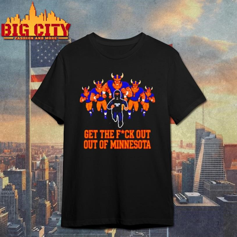Get Fuck Out Of Minnesota Anti Ice - Adult & Kids T-Shirts, Sweatshirts & Hoodies apparel design preview 1