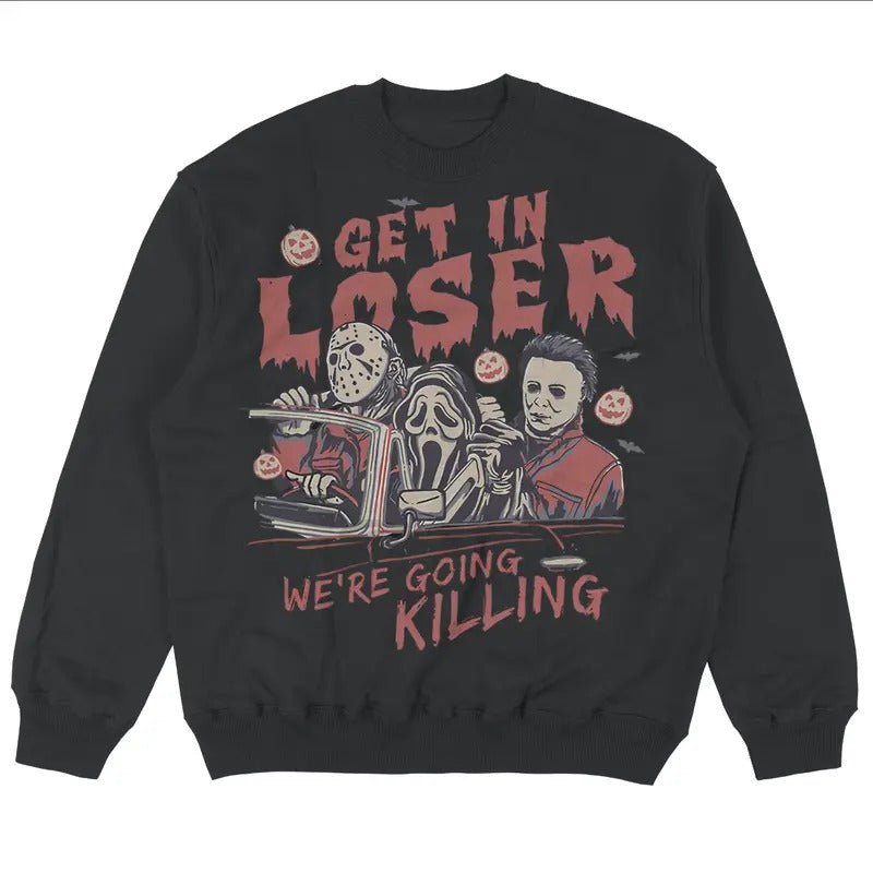 Get Loser We'Re Going Killing Halloween Ghostface - Adult & Kids T-Shirts, Sweatshirts & Hoodies apparel design preview 1