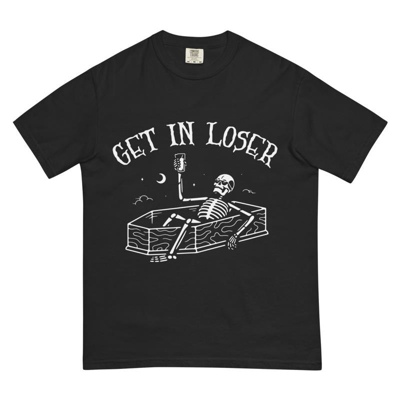 Get Loser Skeleton Spooky Season Summerween Comfort - Adult & Kids T-Shirts, Sweatshirts & Hoodies apparel design preview 1