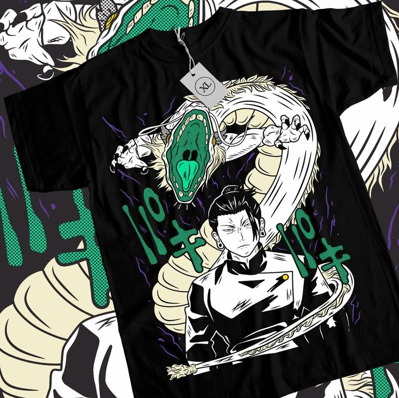 Geto Suguru Short Sleeve Jujutsu Kaisen Gojo Anime S - Adult & Kids T-Shirts, Sweatshirts & Hoodies apparel design preview 1
