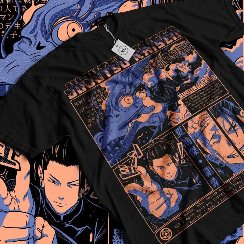 Geto Jujutsu Kaisen Suguru Gojo Satoru JJK Girl Anime - Adult & Kids T-Shirts, Sweatshirts & Hoodies apparel design preview 1