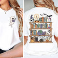 Gh0st Book Reader Two Sides Halloween Library Reading - Adult & Kids T-Shirts, Sweatshirts & Hoodies apparel design preview 1