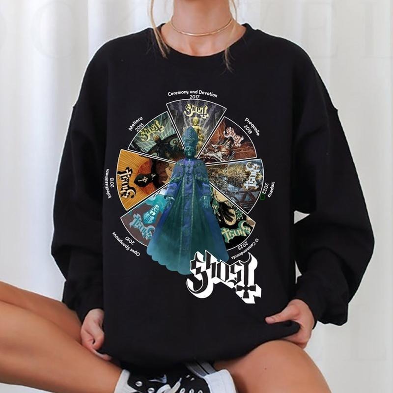 Ghost Albums Ver 2 Band BC Rock Lover C - Adult & Kids T-Shirts, Sweatshirts & Hoodies apparel design preview 1